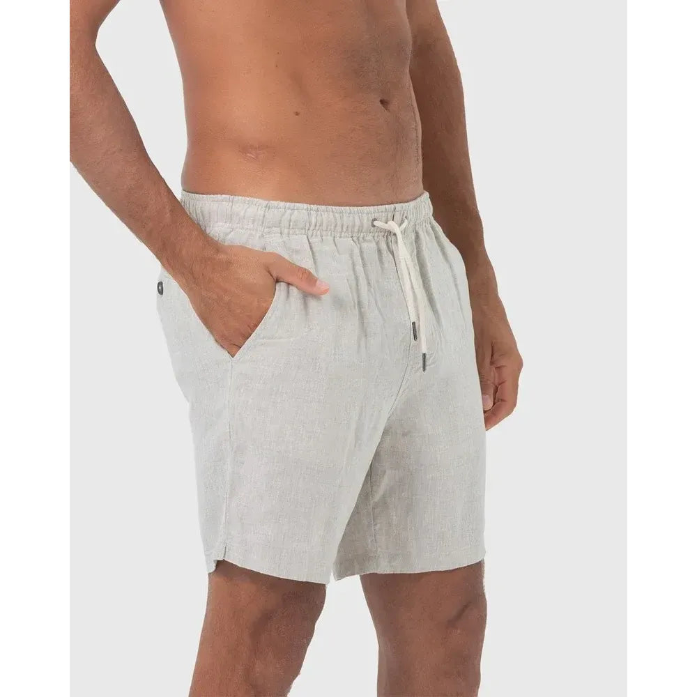 Jason Linen Shorts in Sand for Men