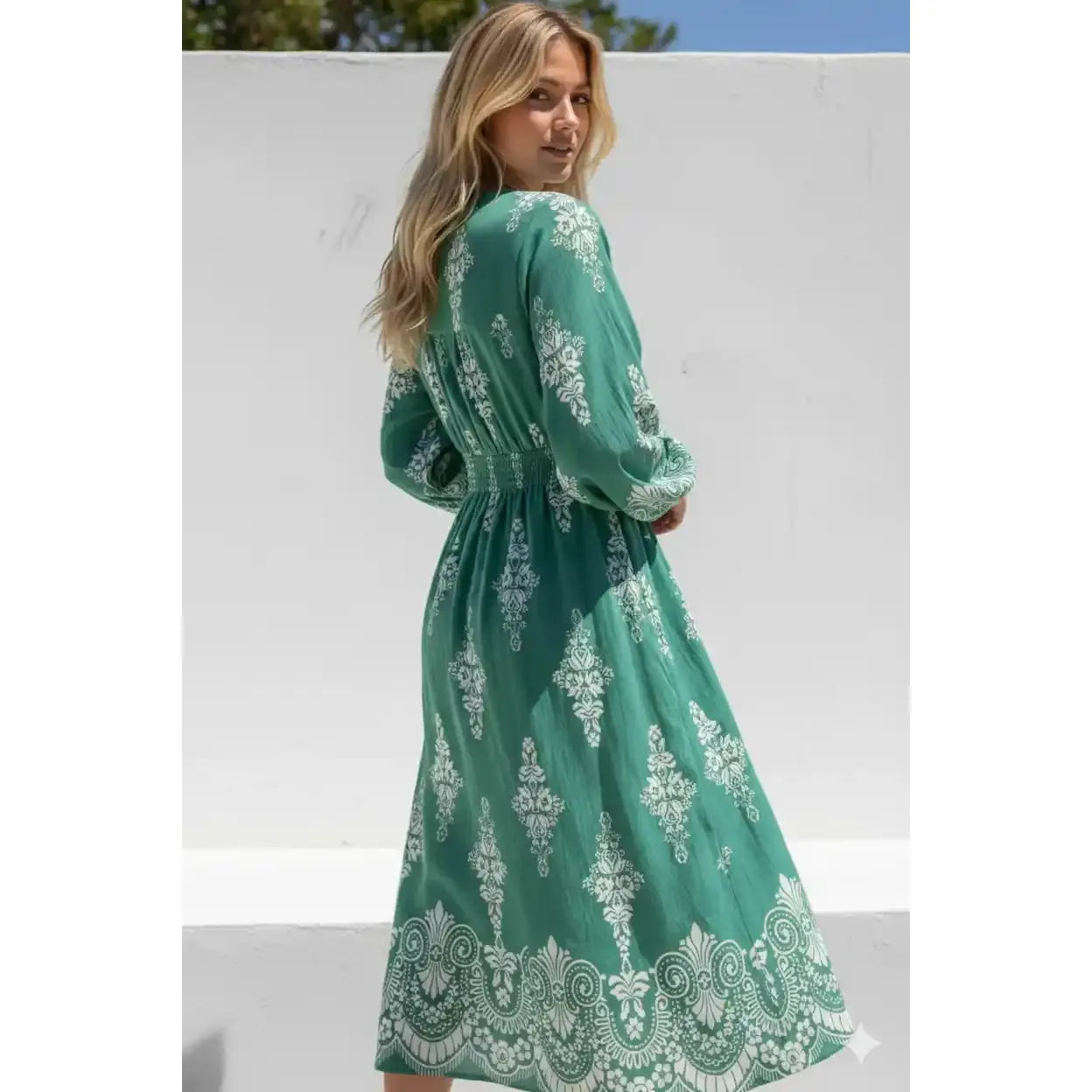 Portofino Green Midi Dress