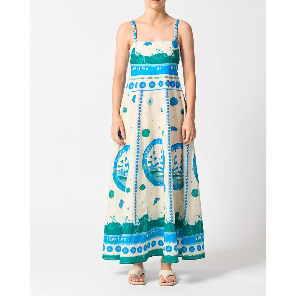 Sardinia Andiamo Cotton Maxi Dress details