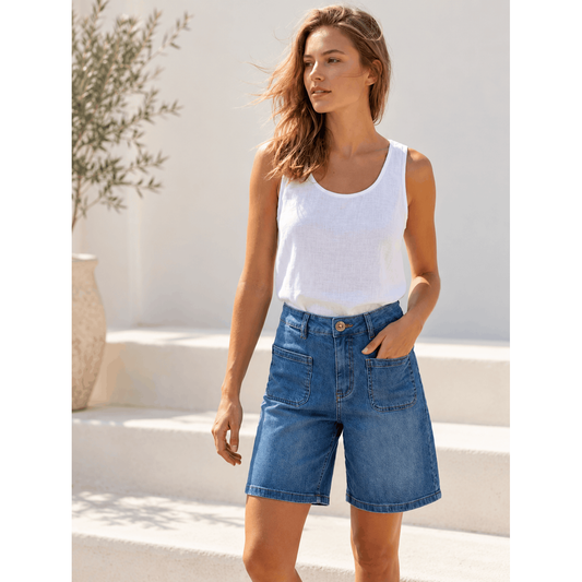 Sloane Stretch Denim Shorts