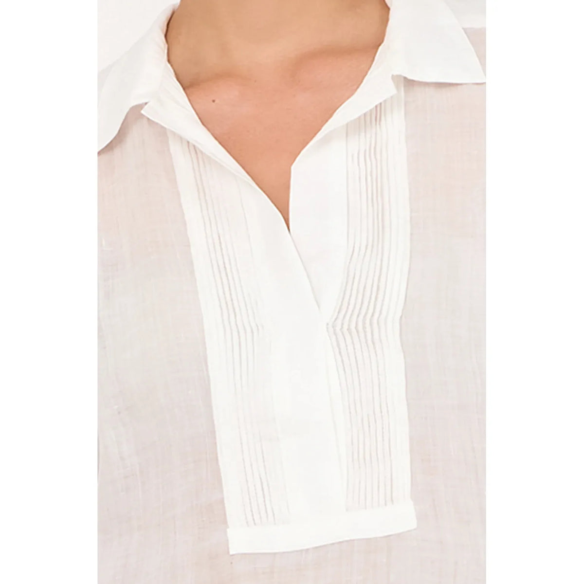 Yuri White Ramie Shirt