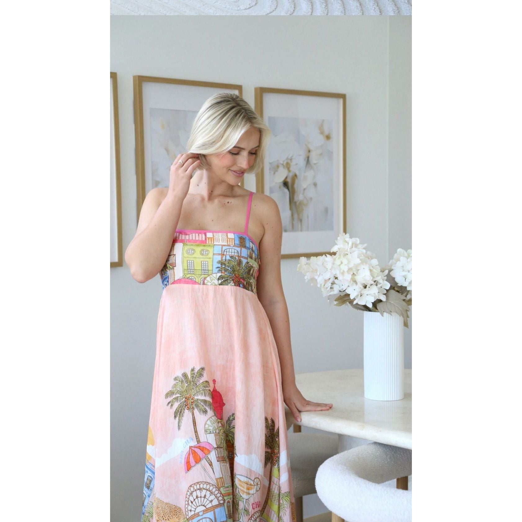 siena maxi dress details