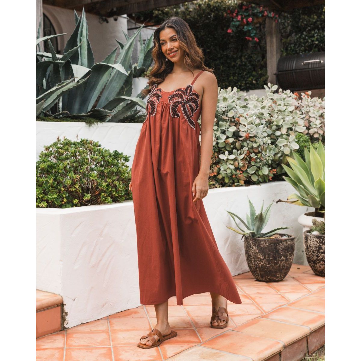 Palm Oasis Maxi Dress full look