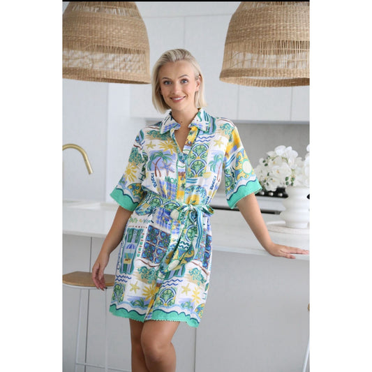 Isola Printed Rayon dress 