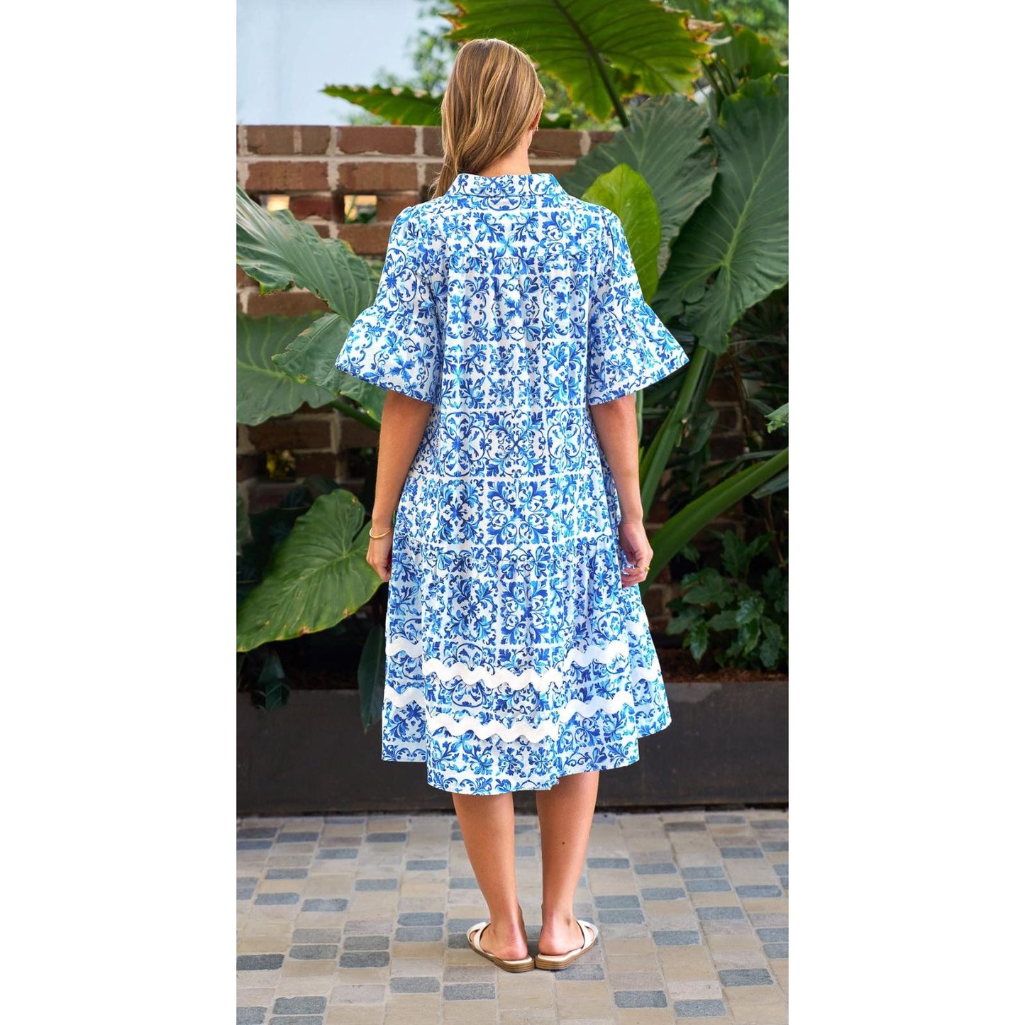 Beth Midi Cotton Dress back design