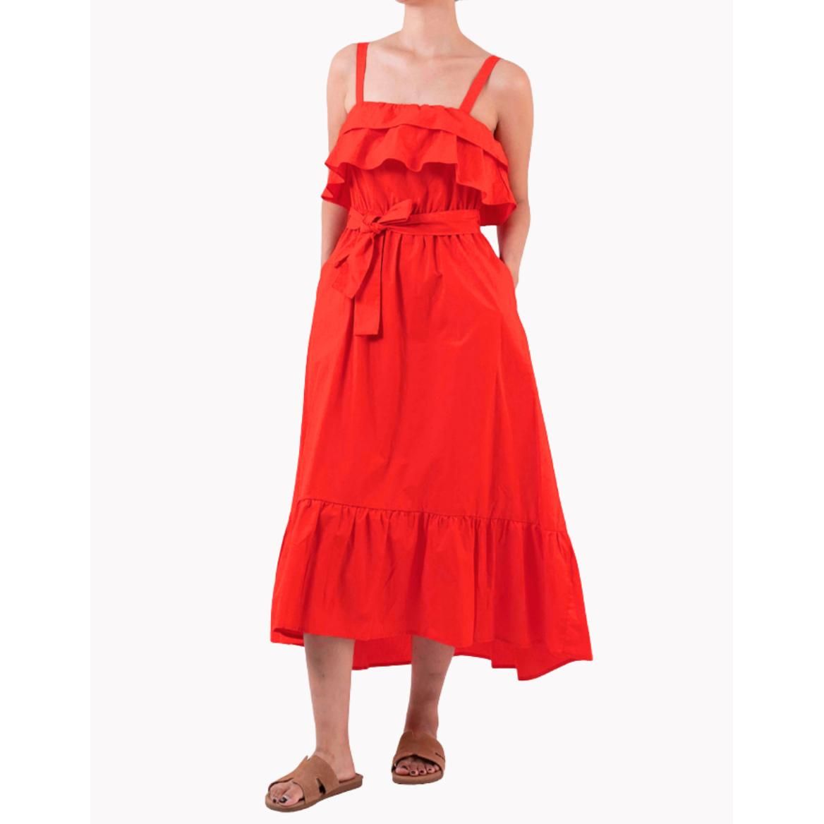 Holly Frill Midi Dress