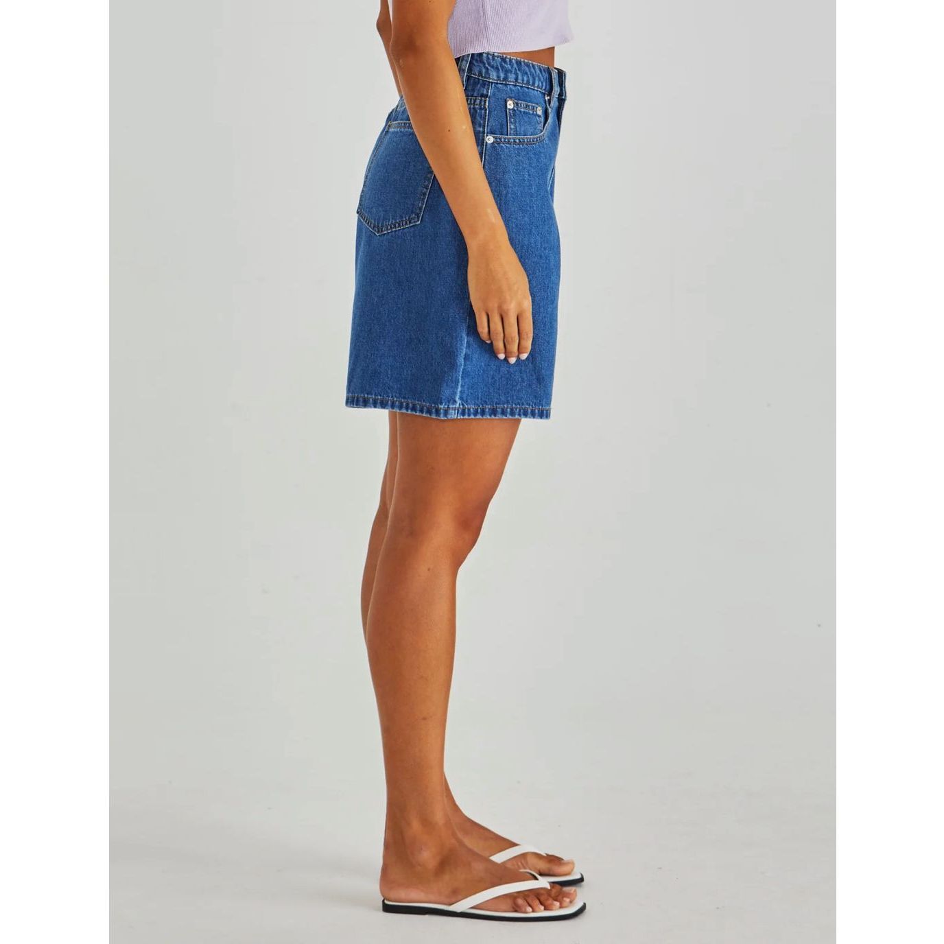 Sabine Denim Shorts side view