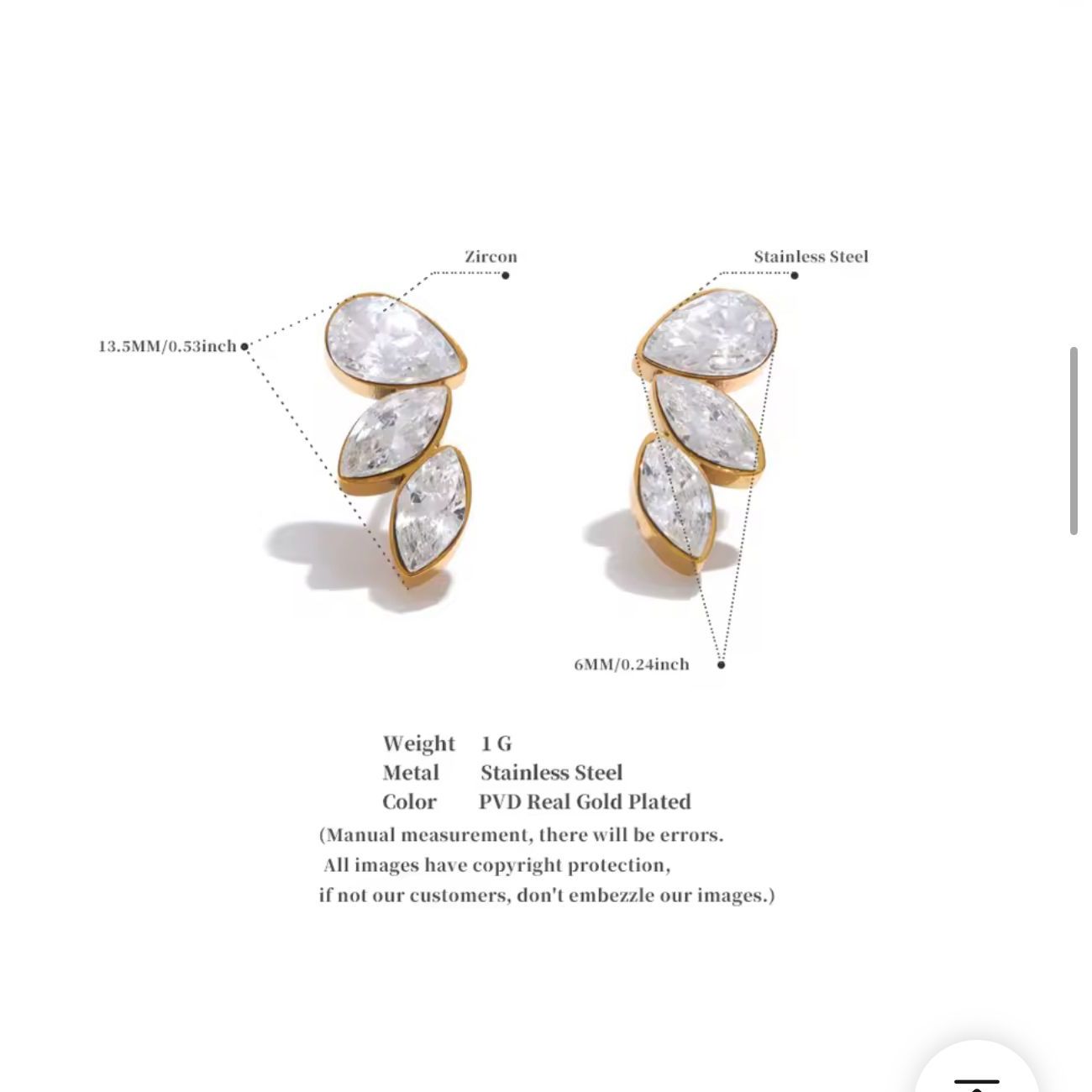 Mistletoe Diamante earrings