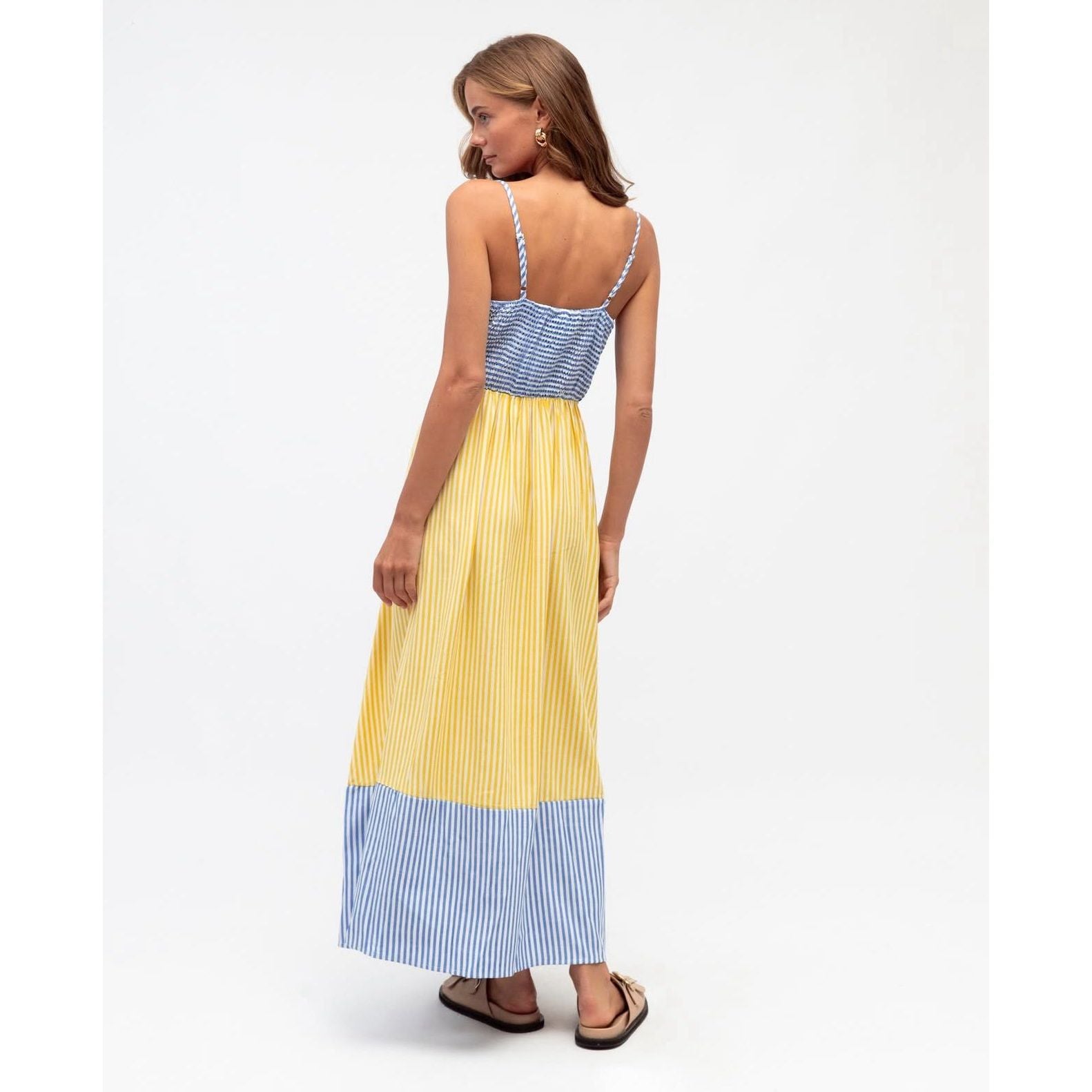 Soleil Rayon Maxi Dress back view