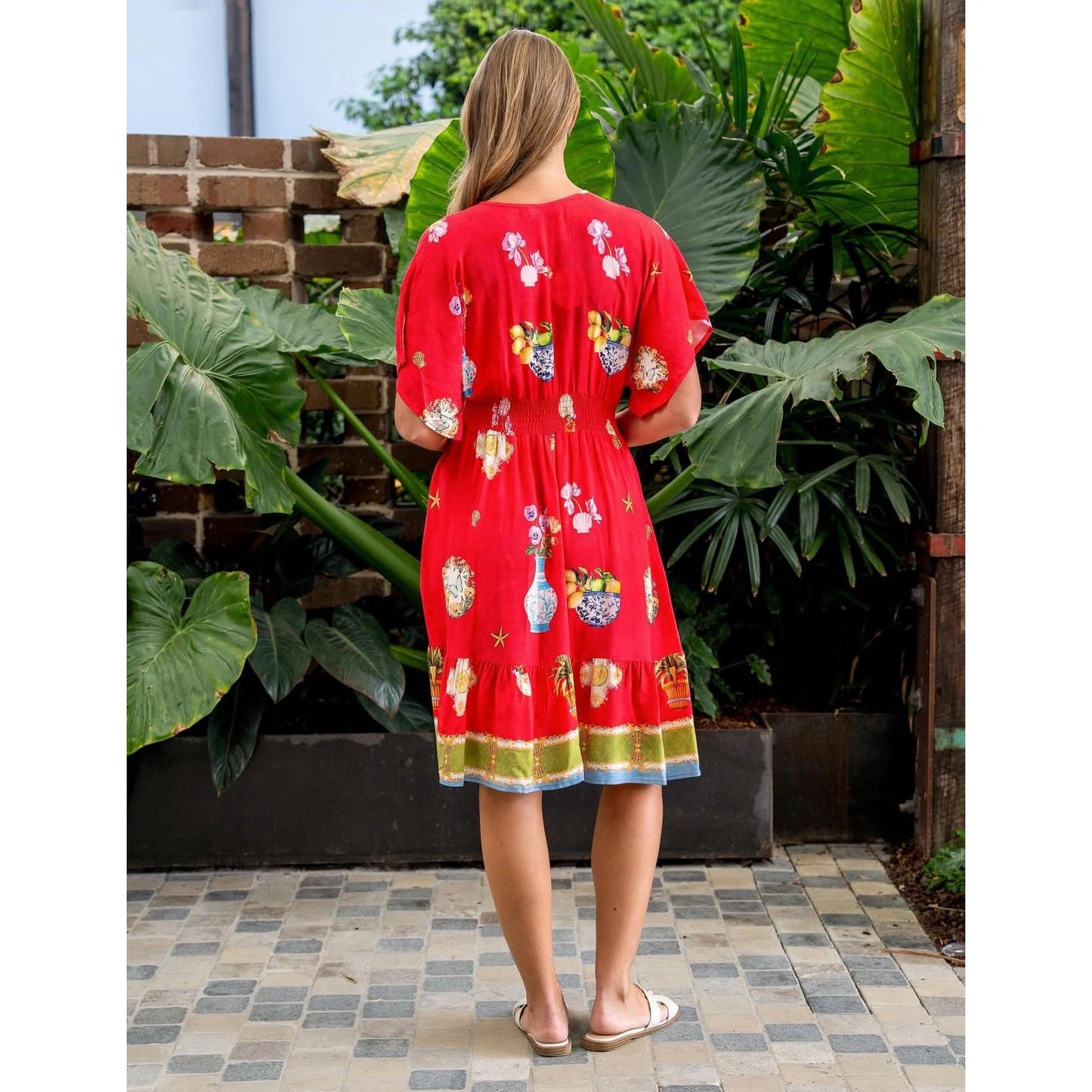 Carmen Rayon Red Dress