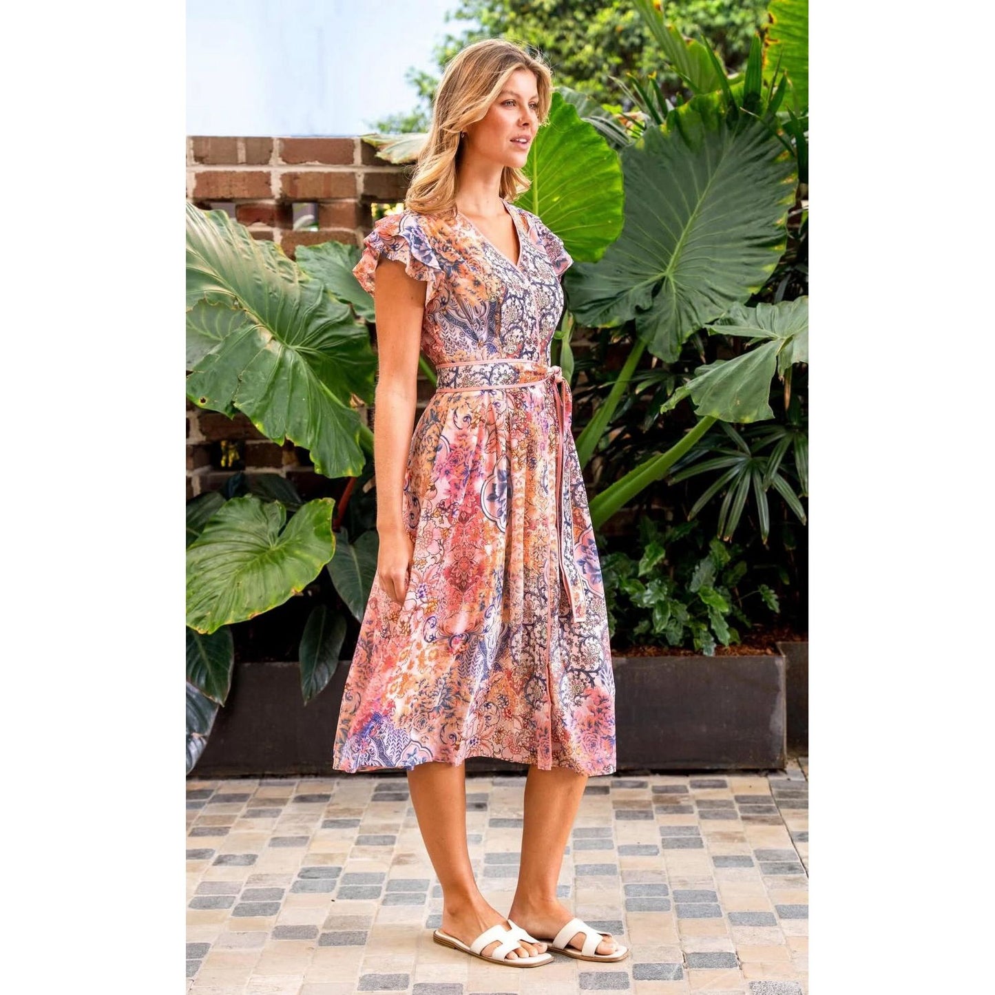 Aria Midi Chiffon Dress