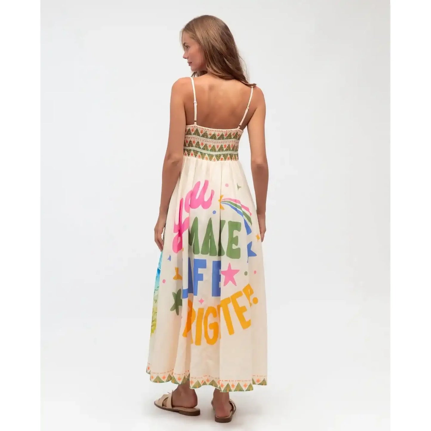 Holiday Maxi Linen Dress