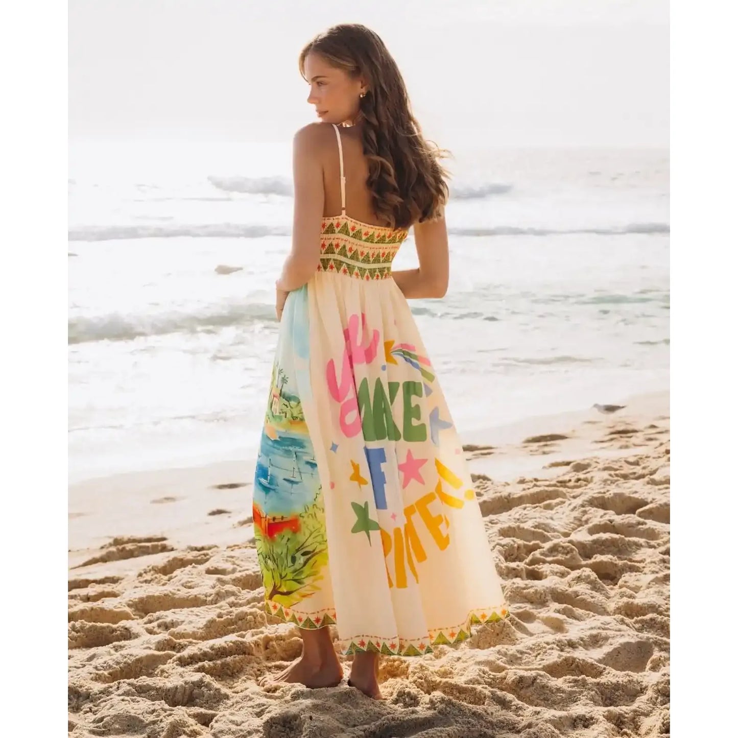 Holiday Maxi Linen Dress