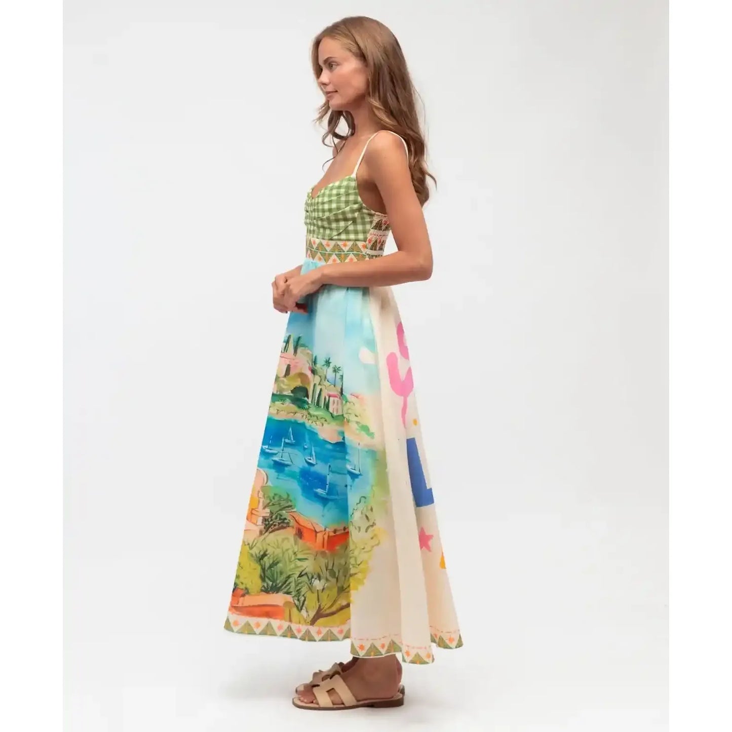 Holiday Maxi Linen Dress