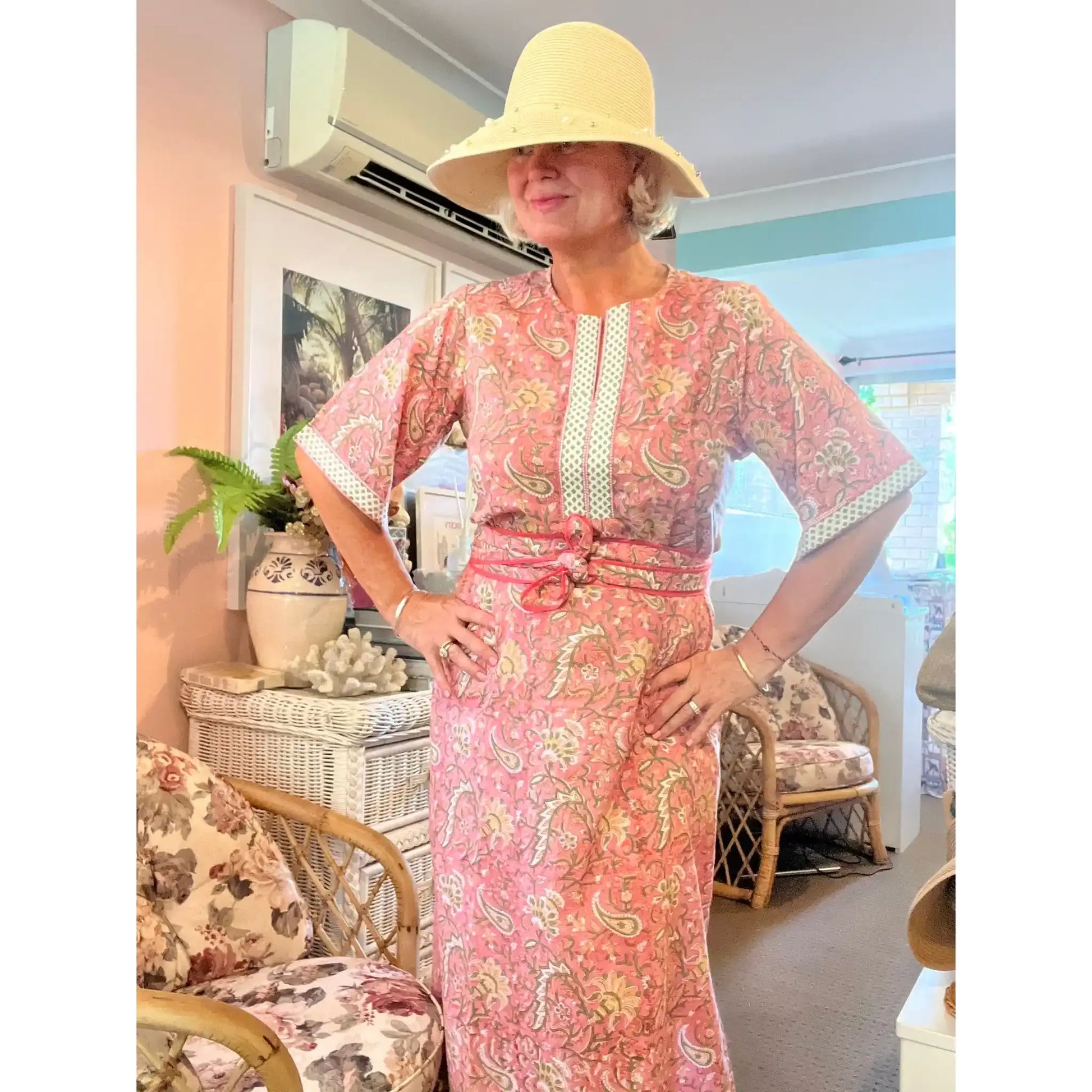 Joan Cotton Kaftan Maxi Dress