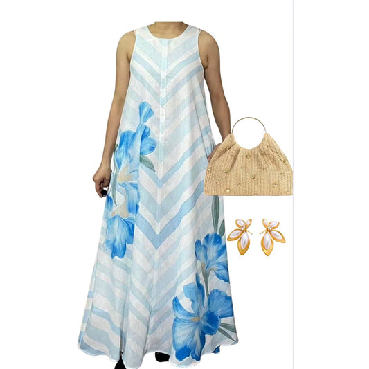 Mara Floral Botanical Maxi Dress