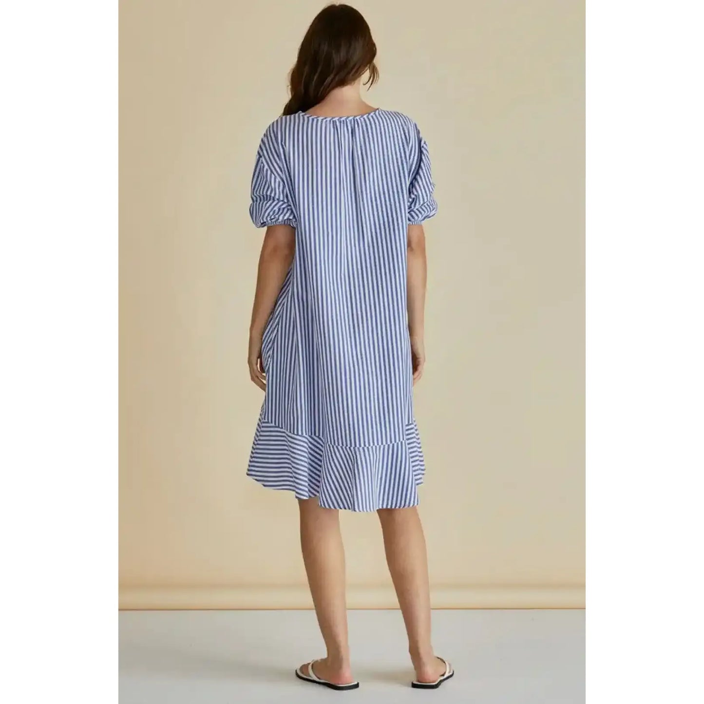 Livvy Puff Sleeve Cotton Dress