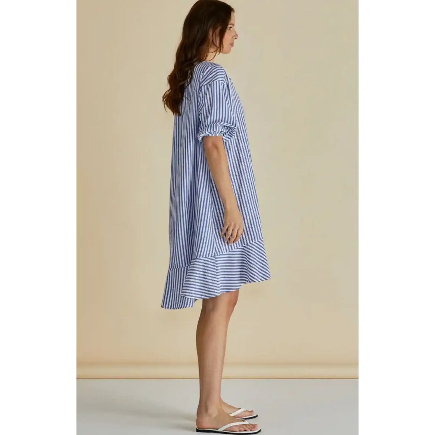 Livvy Puff Sleeve Cotton Dress