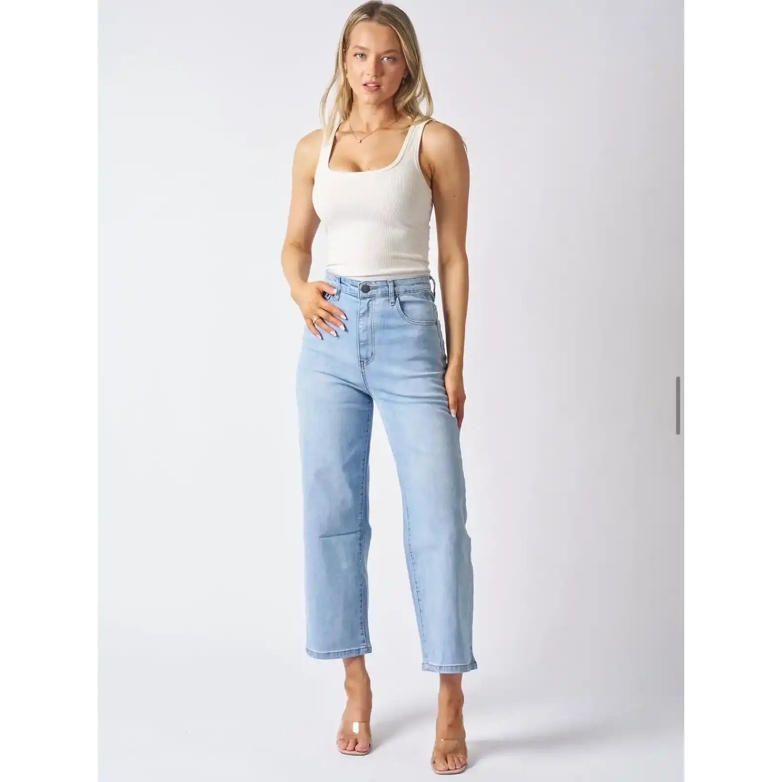 Avery Ultra High Rise Wide Leg Jeans