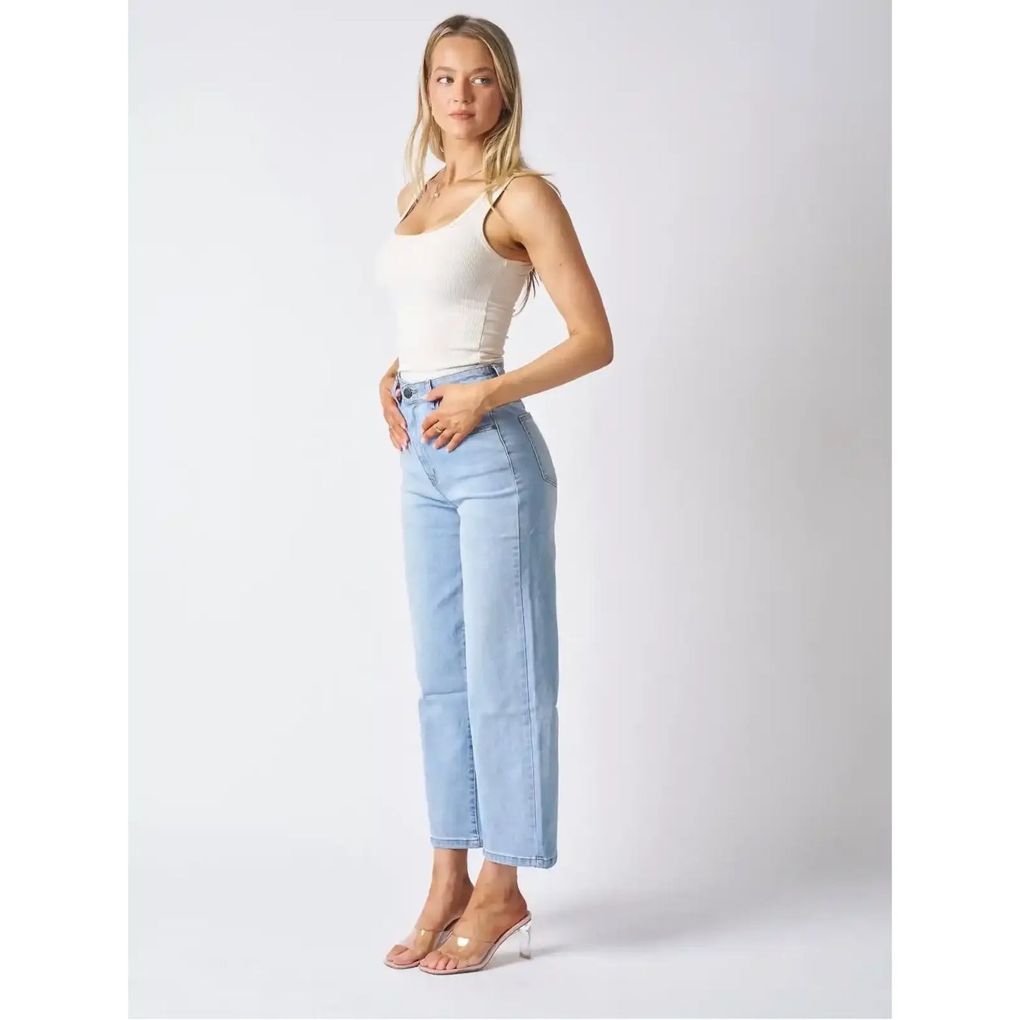Avery Ultra High Rise Wide Leg Jeans