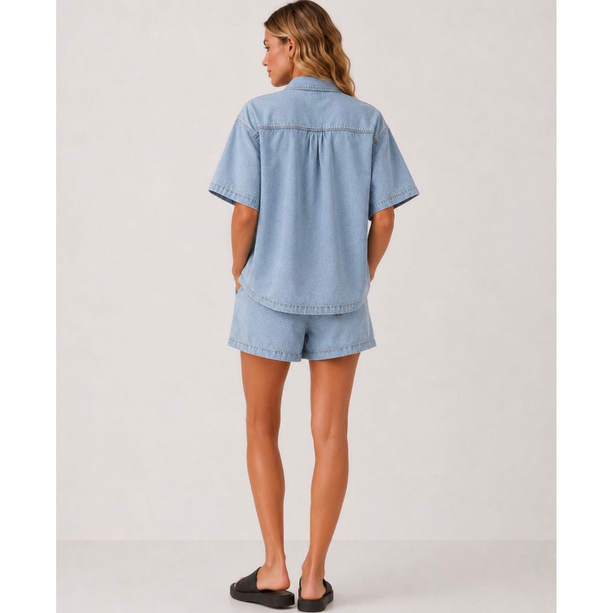Marlow Denim Shirt & Shorts Co-Ords Set