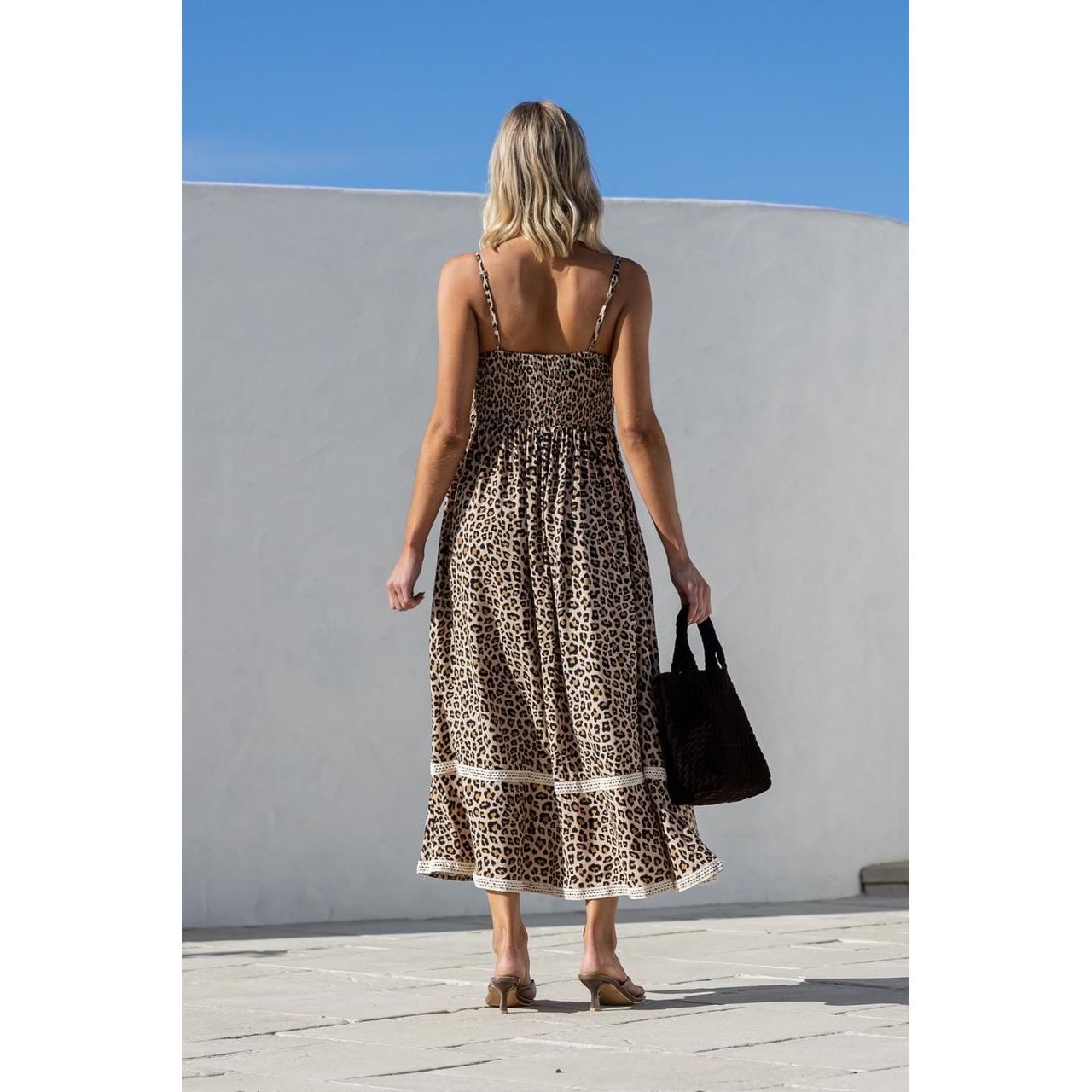 Sabine Leopard Lace Maxi Dress
