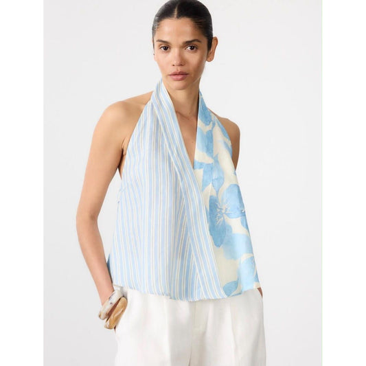 Riviera Hand-Painted Halter Top
