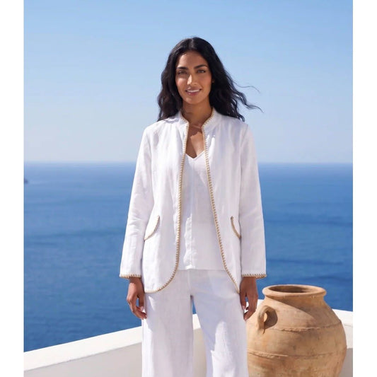 Lucia Italian Linen Jacket