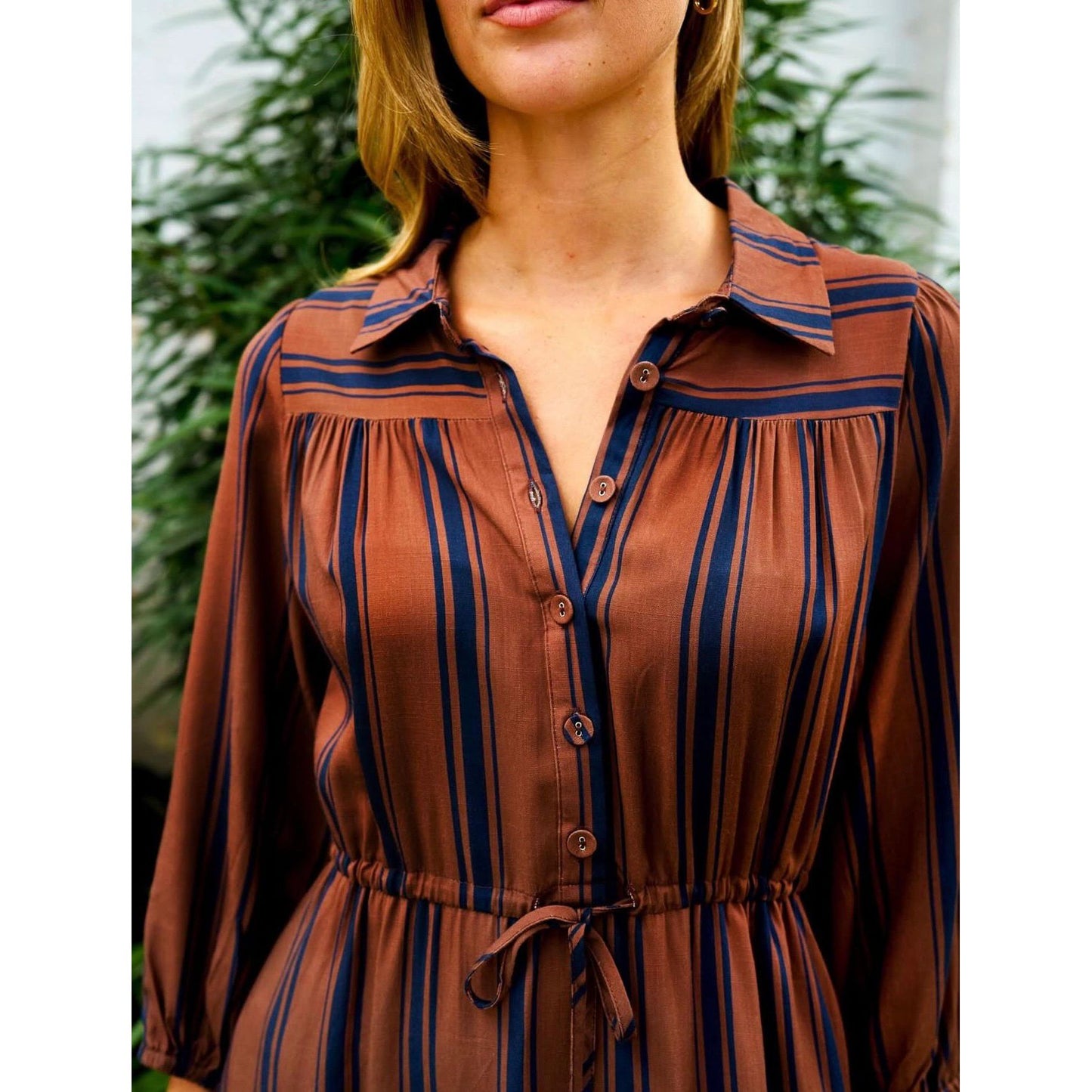 belted autumn maxi dress