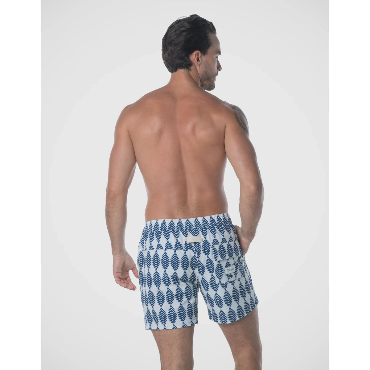 Anton Printed Resort Shorts for Men back design