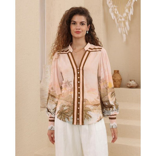 Miami palms Blouse