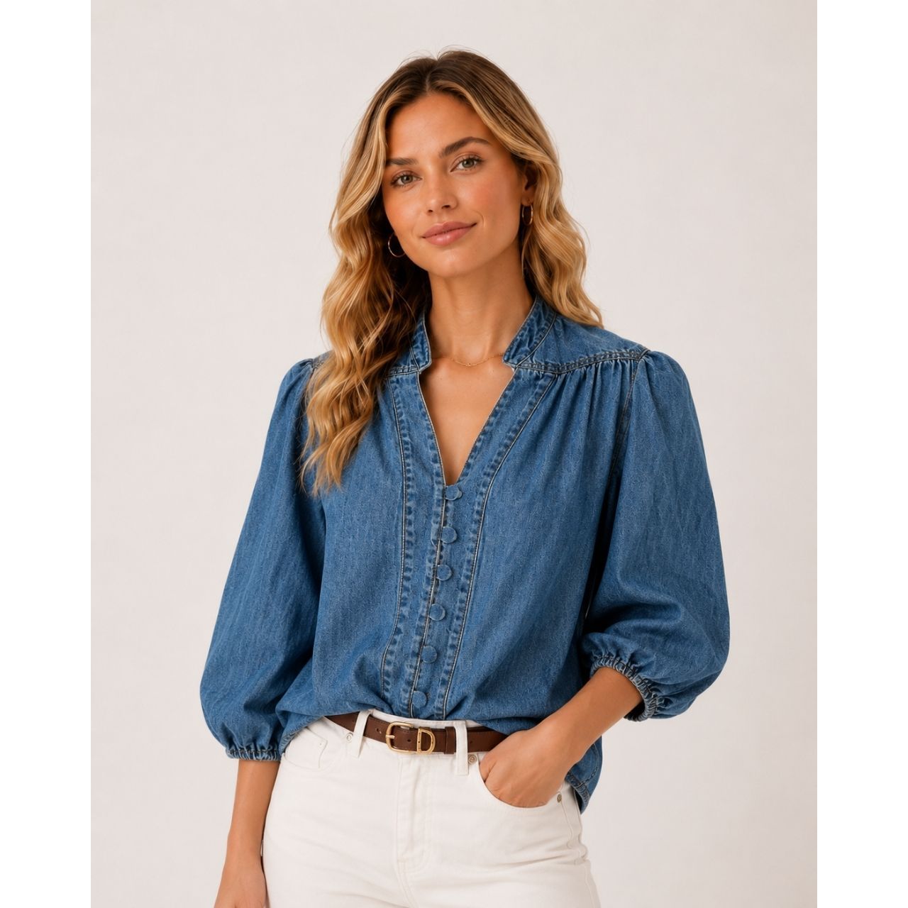 Pru denim shirt dark