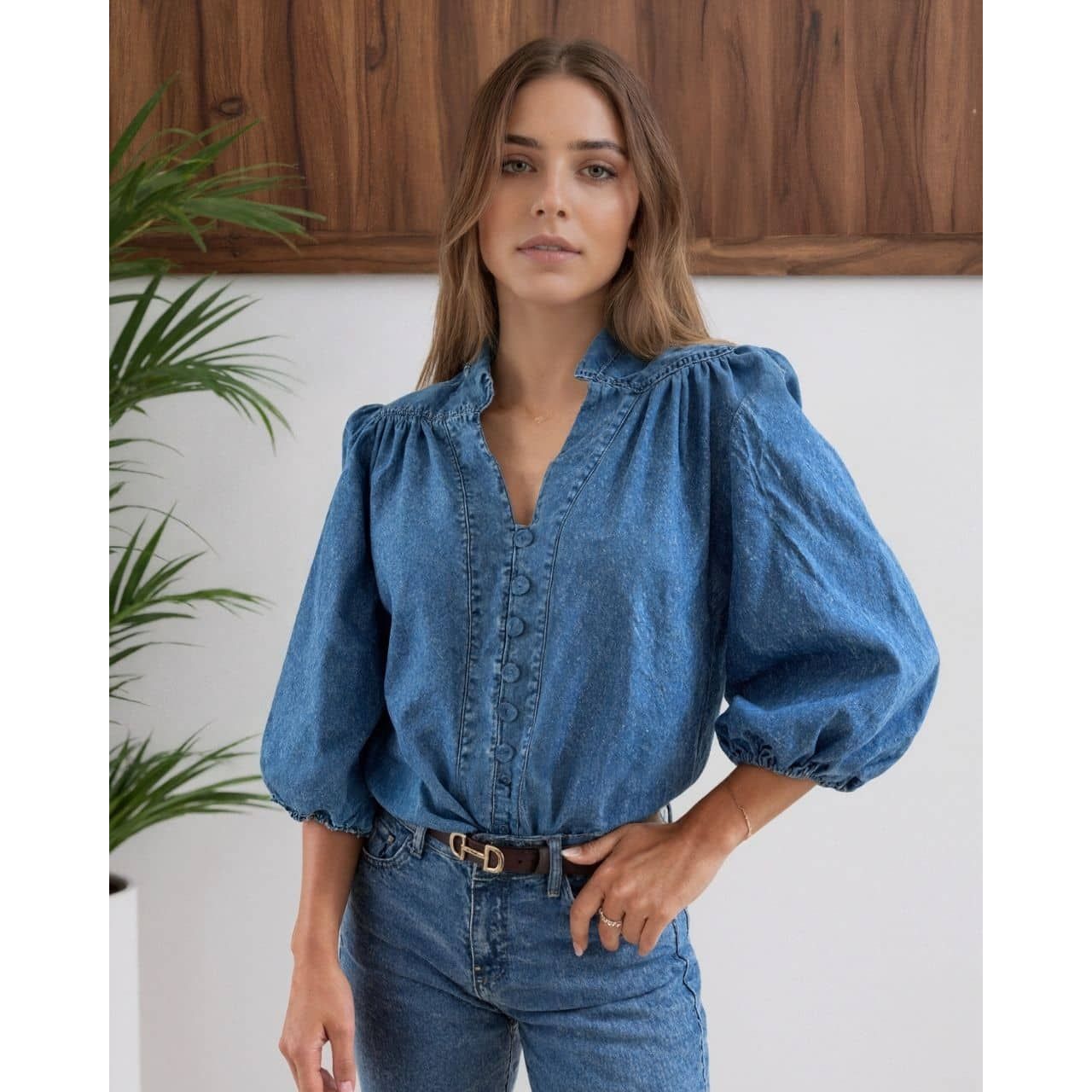 Pru denim shirt dark
