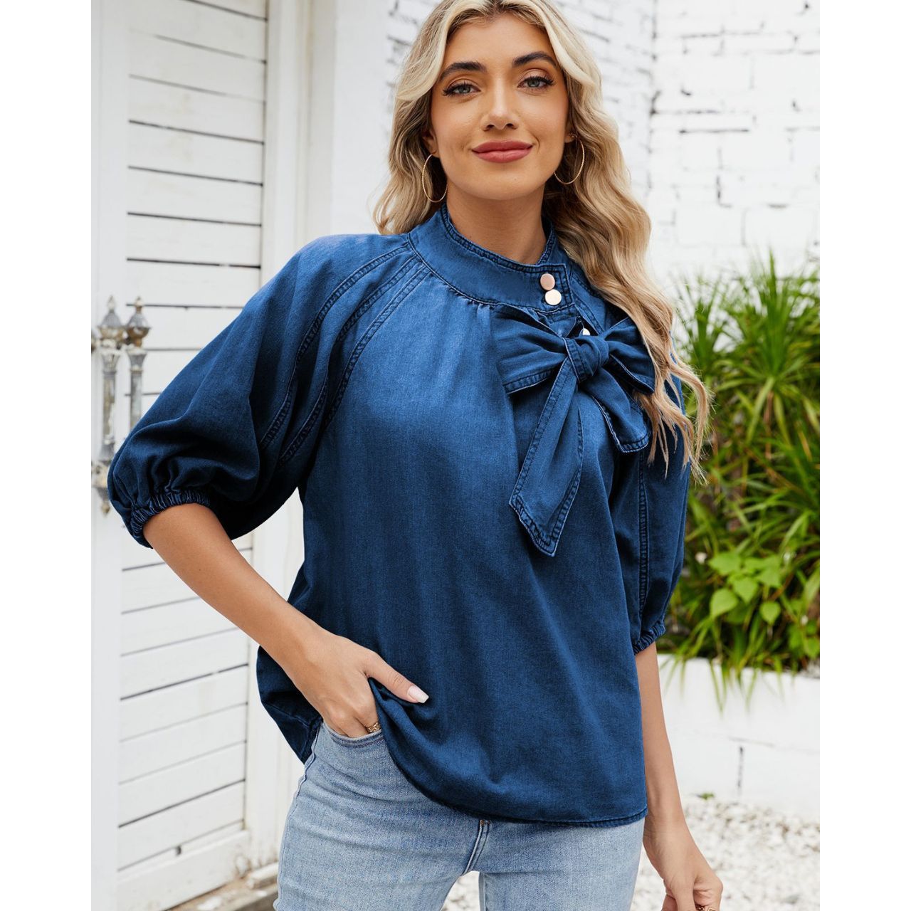 Tamara denim top