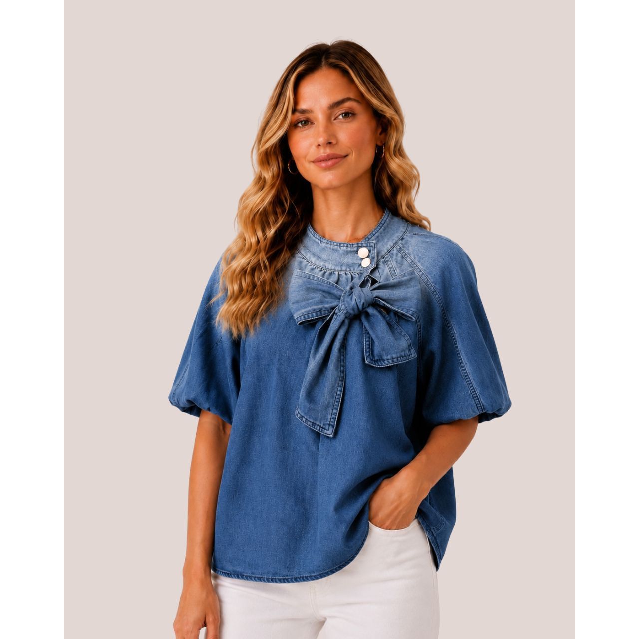 Tamara denim top